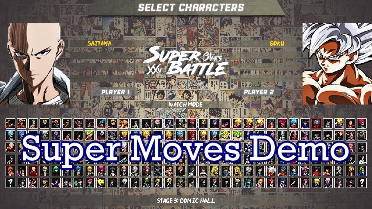 Anime Super Battle Stars Mugen V2 Download